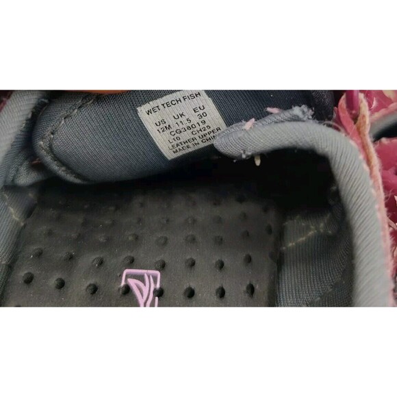 Sperry Top-Sider Wet Tech Fish Sport Sandals Shoes Raspberry Pink Youth Size 12 - Picture 8 of 14